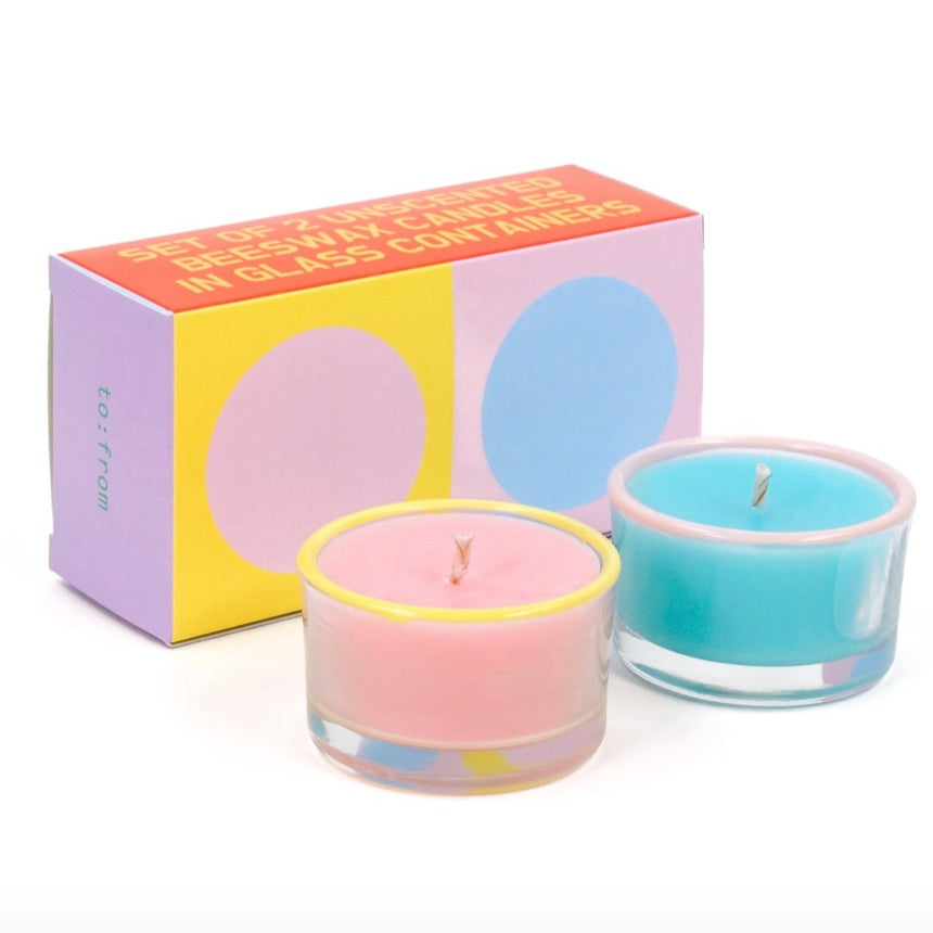 Party candles - LIGHT PINK & BLUE