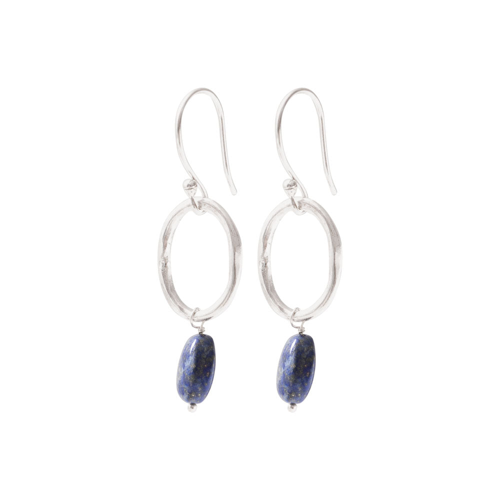 Earrings Graceful Lapis Lazuli Silver