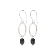Load image into Gallery viewer, Earrings Graceful Black Onyx Silver
